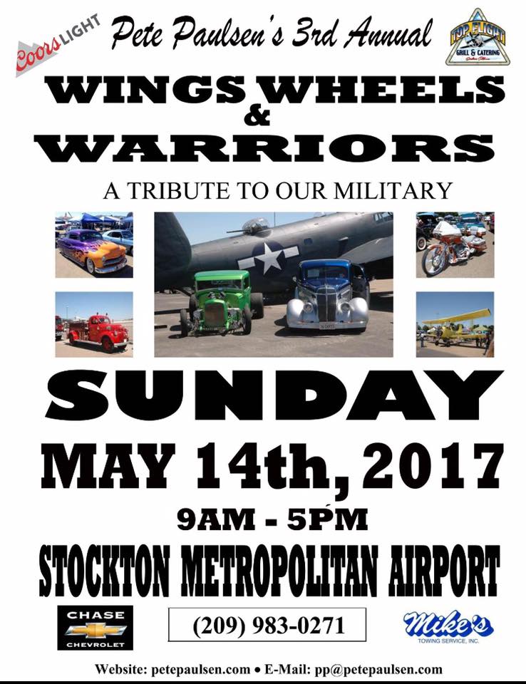 3rd Annual Wings, Wheels & Warriors Car Show Radar