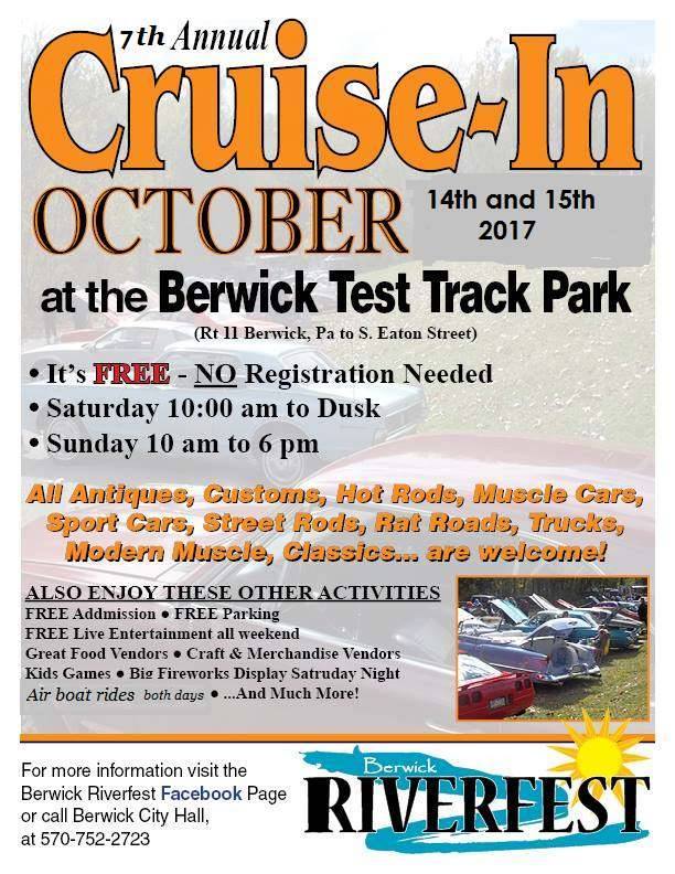 Berwick's Riverfest and Car Cruise In Car Show Radar