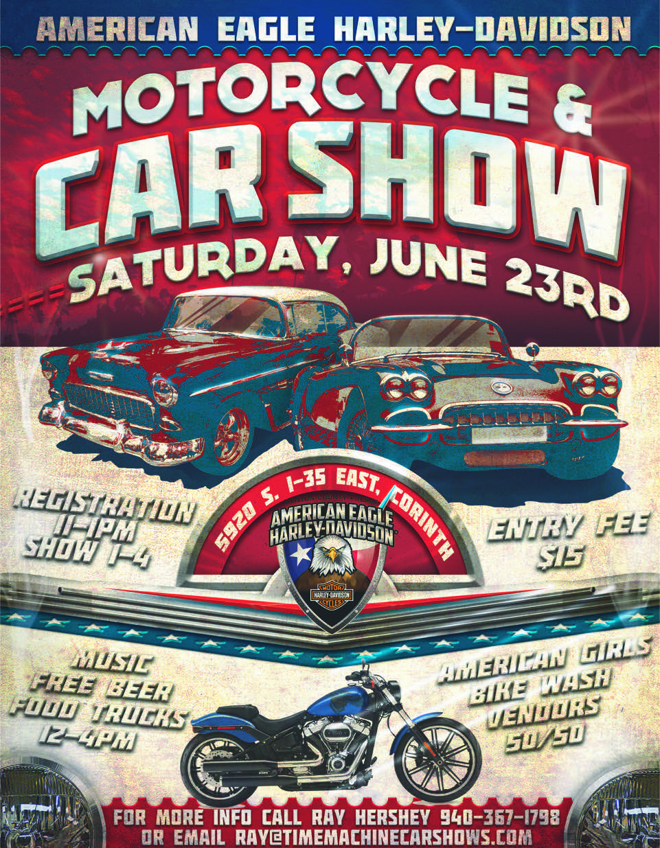 American Eagle Harley Davidson Car/Truck/Motorcycle Show Car Show Radar