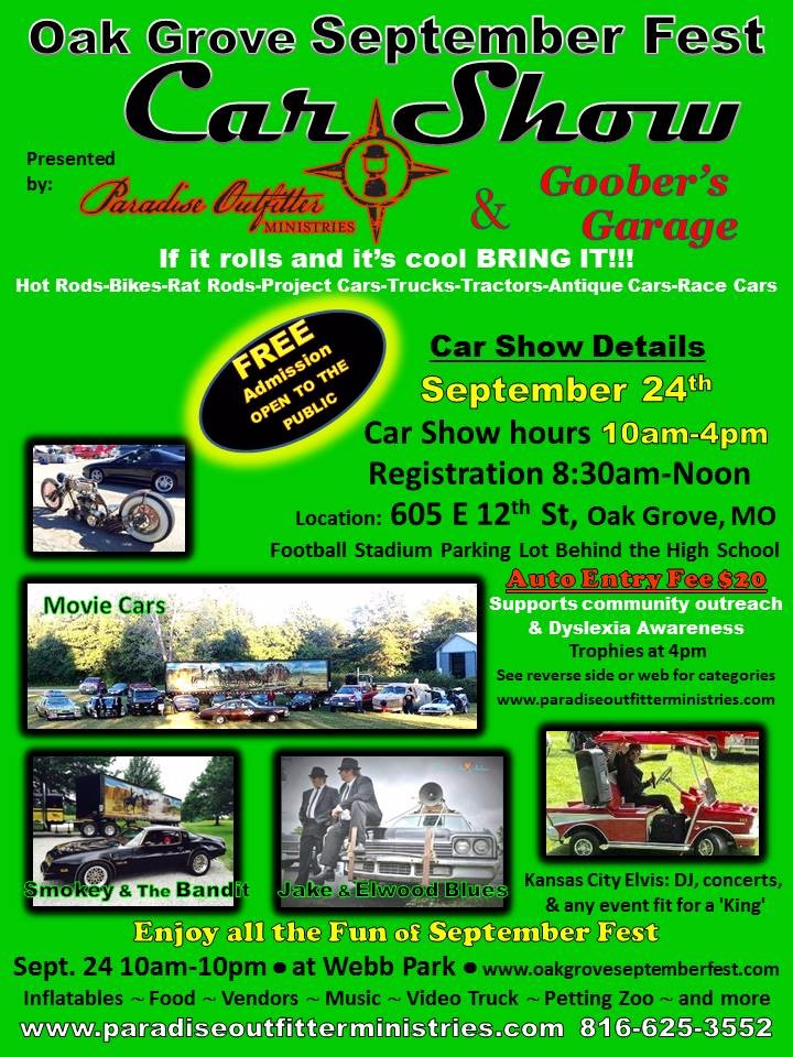 Oak Grove September Fest Car Show Radar