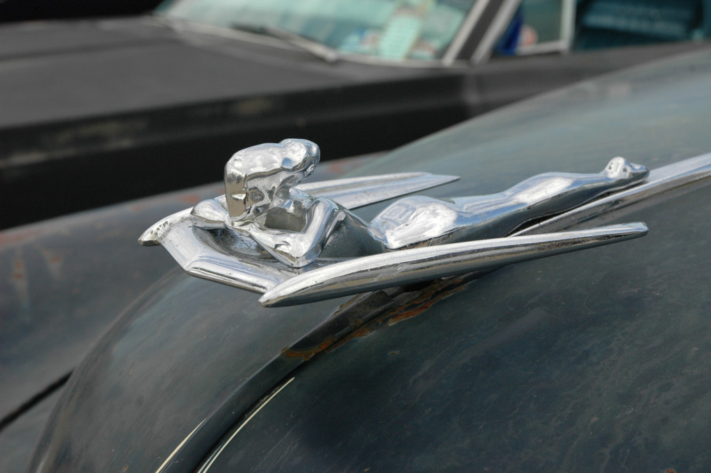 1955 Nash Custom Seen here on the hood of someone's hot rod